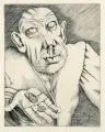Johannes Wüsten, Bettler, 1930, Kupferstich