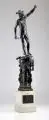 Benvenuto Cellini, (Kopie nach), Perseus mit dem Haupt der Medusa. 18. / 19. Jh, Bronze, gegossen, schwarzbraun patiniert