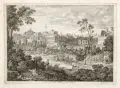 Joseph Anton Koch, Rovine del Palazzo de Cesari, Um 1810, Radierung auf Bütten