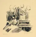 Ferdinand Dorsch, Lampionfest, 1911, Umdrucklithographie