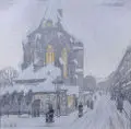 Emil Orlík, Gotische Kirche. Ohne Jahr