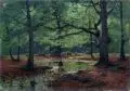 Konrad Müller-Kurzwelly, Bachlauf im Wald. Wohl 3. Viertel 19. Jh, Öl auf Leinwand