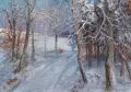 Albert Ernst Mühlig, Waldweg im Winter