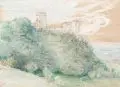 Robert Sterl, Robert H. Sterl, Burg in Hessen. Wohl um 1900
