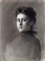 Theodor Kandale, Konvolut von fünf Portraitdarstellungen. 1890er Jahre, Kohlestiftzeichnungen, weiß gehöht und Bleistiftzeichung