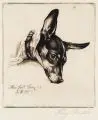 Mein Hund Boy by Richard Müller, 1915, Radierung in Schwarzbraun, sold Mar 2012