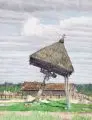Max Helas, Herrgottsbild am Schützengraben, 1916, Aquarell