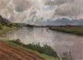 Carl Julius Emil Ludwig, Kelheim an der Donau, 1896, Öl auf Leinwand