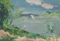 Arno Drescher, Am See, 1923, Öl auf Leinwand