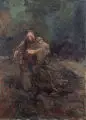 Robert Sterl, Christus in Gethsemane, 1906, Öl auf Leinwand