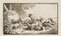 Johann Christian Klengel, Schlafender Hirte, 1771, Radierung