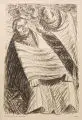 Ernst Barlach, Und wenn die Welt voll Teufel wär!, 1915, Lithographie