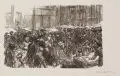 Max Liebermann, Markt, Um 1922, Holzschnitt auf Bütten