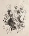 Robert Sterl, Robert H. Sterl, Orchesterszene, 1928, Lithographie