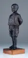 Rudolph Hölbe, Rudolf Hölbe, Michael (der Sohn des Künstlers), Um 1904, Bronze, gegossen, dunkelbraun patiniert