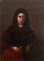 Pavel Fedotov, (zugeschr.), Die Schwester des Künstlers als junge Witwe, Wohl 1852, Öl auf Leinwand
