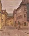 Otto Gussmann, Alte Schosserga[sse], Öl auf Malpappe, über Graphit