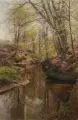 Frühling im Wald bei Sæby by Peder Mørk Mønsted, 1912, Öl auf Leinwand, sold Sep 2011