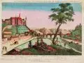 Johann Christoph Nabholz, Prospect von dem Churfürstlichen Schlosse zu Meissen, genant Albrechtsburg, Um 1780, Kupferstich, altkoloriert