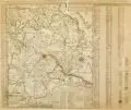 Pieter (Petrus junior) Schenk, Dresden, mit allen ihren und denen angrenzenden Staedten, Flecken und Dorffschaften, Um 1750, Altkolorierte Kupferstichkarte