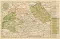 Johann George Schreiber, Neue Reise-Charte durch Sachsen..., Vor 1750, Kupferstich, koloriert