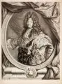 Simon Thomassin, Louis XIV, 1705, Kupferstich nach einem Gemälde von Hyacinthe Rigault