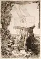 Max Klinger, Das Menzelfestblatt, 1884, Radierung