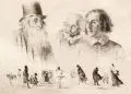 Adolph von Menzel, Köpfe- und Figurenstudien