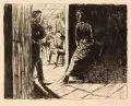 Ernst Barlach, Die Stolze, 1919, Lithographie auf gelblichen Velinkarton