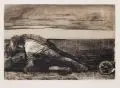 Käthe Kollwitz, Die Pflüger, 1921, Radierung und Aquatinta auf "Van Gelder Zoonen" - Bütten