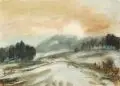 Georg Hermann Gelbke, Winterlandschaft. Ohne Jahr