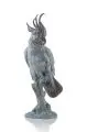 Anton Büschelberger, Gelbhaubenkakadu mit gesträubter Haube, 1926, Bronze, gegossen, braun patiniert, mit grüner Witterungspatina