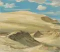 Georg Hermann Gelbke, Kurische Wanderdünen, 1934, Öl auf Leinwand