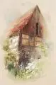 Adolf Noether, Wachwitz, 1892, Aquarell