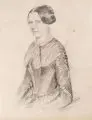 Moritz Ernst Krantz, Portrait einer jungen Frau, 1850, Bleistiftzeichnung