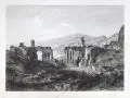 Karl Ludwig Lincke, Das Theatrum von Taormina, Sicilien, Um 1874, Kupferstich und Radierung