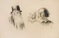 Adolph von Menzel, Köpfe- und Figurenstudien