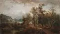 Josef Burgaritzky, Alpenlandschaft. 2. H. 19. Jh, Öl auf Leinwand