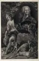 Johann Jakob Haid, Bildnis Johann Elias Ridinger. Mitte 18. Jh, Mezzotinto nach einer Vorlage I.G