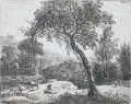 Johann Alexander Thiele, Landschaft mit Schäfern und ihrer Herde, 1714, Radierung auf Bütten