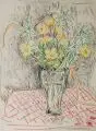 Erhard Hippold, Blumenstilleben mit Narzissen