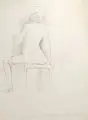 Gussy Hippold-Ahnert, sitzender Akt