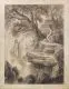 Friedrich Preller der Jüngere, Friedrich Preller d.J., Szene aus der Ilias, Ges. 1, Vers 428 (Thetis tröstet Achill). 1881/ 1882, Kohlezeichnung auf Papier, auf Leinwand kaschiert
