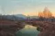 Adalbert Wex, Abendstimmung im Murnauer Moos, Um 1890, Öl auf Leinwand