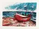 Erhard Hippold, Boote am Strand. Ohne Jahr