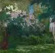 Nicolae Vermont, Gartenszene, Um 1900, Öl auf Malpappe, auf Sperrholz aufgezogen