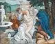 Raphael Sadeler the Elder, Susanne im Bade, 1582, Kolorierter Kupferstich