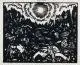 Hubert Rüther, Kuhhirten, 1920, Holzschnitt auf dünnem, chamoisfarbenen Velin