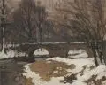 Otto Altenkirch, Zollhausbrücke, 1903, Öl auf Leinwand, auf Malpappe aufgezogen