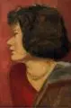 Gussy Hippold-Ahnert, Frauenkopf im Profil